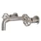 Kingston Brass KS8128RX Two-Handle Wall Mount Bathroom Faucet, Brushed Nickel KS8128RX - alternate 1